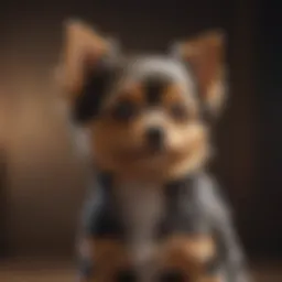 Chorkie showcasing its unique coat and colors