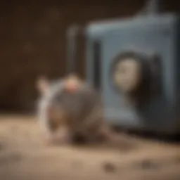 Close-up view of a plug-in rat trap showcasing its innovative design and functionality.