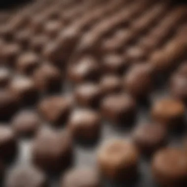 Varieties of Chocolate and Their Risks A close-up view of different types of chocolate