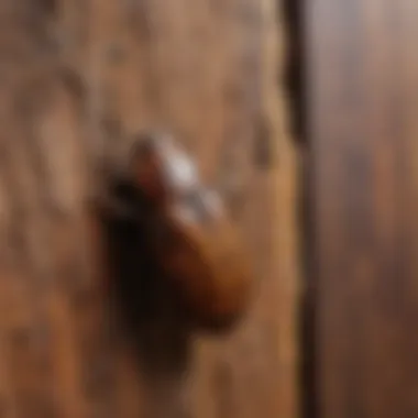 Damage from Furniture Beetles Illustration highlighting damage caused by furniture beetles in wood structures