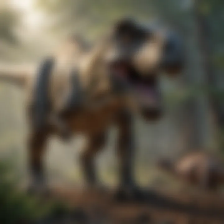 A conceptual image representing the connection between ancient dinosaurs and modern conservation efforts.