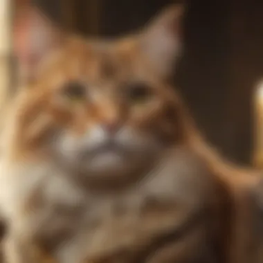 A collage of famous artworks featuring cats, showcasing their historical significance.