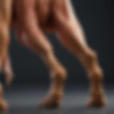 Canine Anatomy Explained An illustration showing the anatomy of a dog's rear end, highlighting key features.