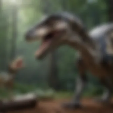 Comparison chart of Velociraptor and modern predators