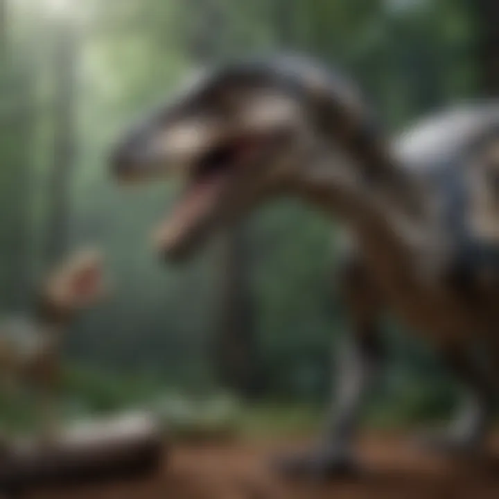 Comparison chart of Velociraptor and modern predators