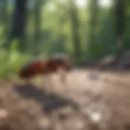 Different essential oils known for repelling ants