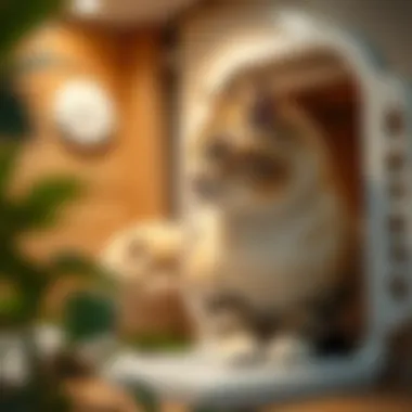 Ventilation system designed for optimal air flow in a cat warming house