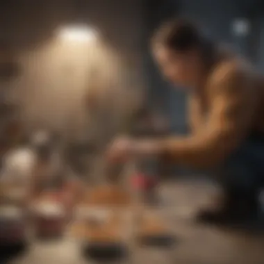 Pet Owner Selecting Dog Food Pet owner selecting dog food