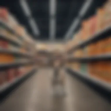 Pet Food Aisle in a Physical Store Physical store pet food aisle