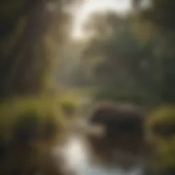 A scenic view of South Florida wetlands, showcasing diverse wildlife.