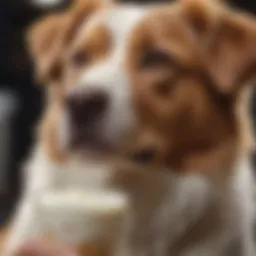 Probiotics in yogurt enhancing gut health for dogs